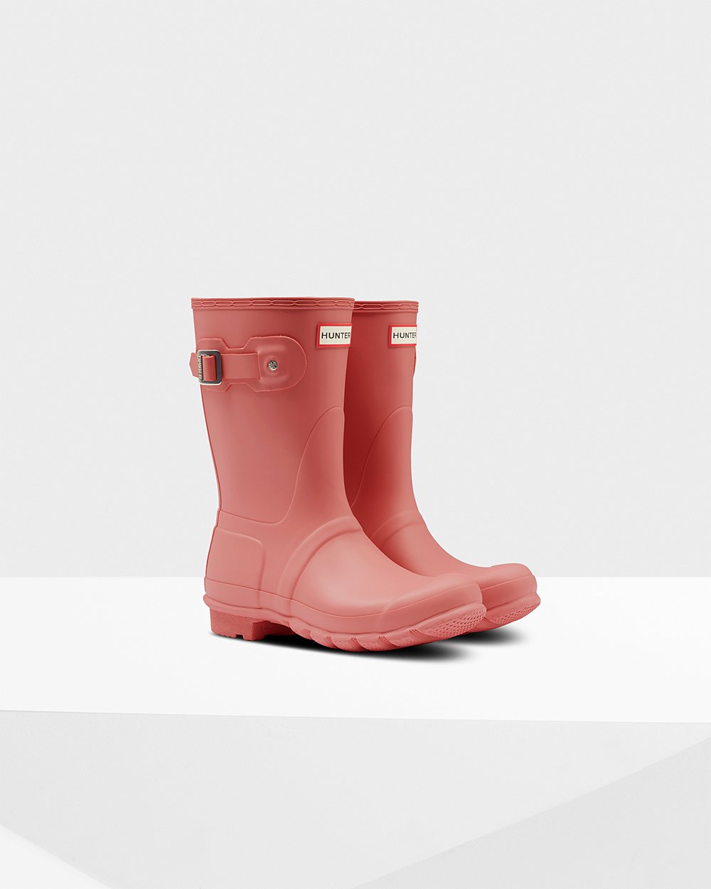 Bottes Courtes de Pluie Hunter Original Femme Rose OCVLBQZ-67